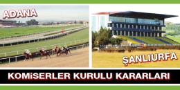 10 Aralık Salı  günü Komiserler Kurulu Kararları Adana-Şanlıurfa