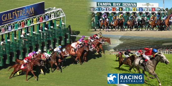 25 Nisan Cumartesi günü Avustralya PERTH ASCOT, Amerika TAMPA BAY DOWNS ve GULFSTREAM PARK 3 ayrı hipodromda yarış koşulacaktır