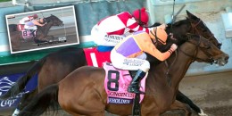 2016 Breeders' Cup Distaff Koşusun’da muhteşem iki kısrak SONGBIRD ile BOHOLDER’in başa baş mücadelesi nefesleri kesti