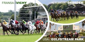 22 Mayıs Cuma günü Fransa VICHY, Almanya DRESDEN ve Amerika GULFSTREAM PARK Hipodromlarındaki yarışlarda toplamda 6 ALTILI GANYAN oynanacaktır