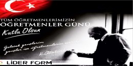Başöğretmen Mustafa Kemal Atatürk olmak üzere tüm öğretmenlerimizin 24 Kasım öğretmenler günü kutlu olsun.