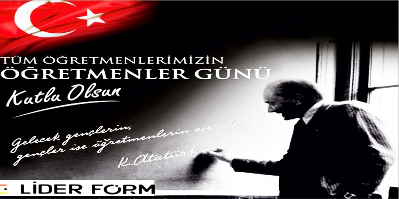 Başöğretmen Mustafa Kemal Atatürk olmak üzere tüm öğretmenlerimizin 24 Kasım öğretmenler günü kutlu olsun.