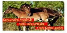 2021 Aşım Sezonu 1. Kura sonuçları aşağıda sunulmaktadır.
