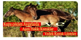 2021 Aşım Sezonu 1. Kura sonuçları aşağıda sunulmaktadır.