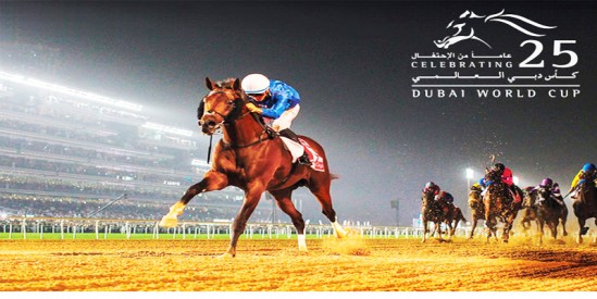 27 Mart Cumartesi Meydan Hipodromu'nda Dubai Wold Cup gecesi.