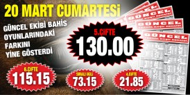 6'lı Ganyan, İkili ve Çifte bahis oyunları GÜNCEL'den sorulur. İşte İspatı.