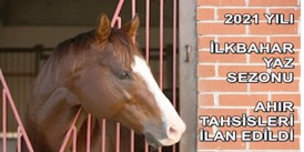 2021 yılı İlkbahar - Yaz Sezonu ahır tahsisleri ilan edildi