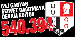 Bursa'da 6’lı Ganyan’ı 3 kişi doğru tahmin ederek 540.394,10'ar TL kazandılar