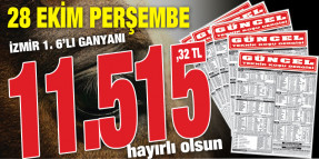 Gazeteniz GÜNCEL Perşembe İzmir 1. 6'lı ganyanını doğru tahmin ederek siz okuyucularına 11.515,32 TL kazandırmanın mutluluğunu yaşıyor.