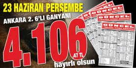 Güncel Perşembe Ankara 2. 6'lı Ganyanını doğru tahmin ederek 4.106,47 TL kazandırdı...