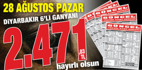Güncel Gazetenizin 6'lı Ganyan Şovu Diyarbakır'da da devam etti!!!