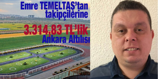 Emre Temeltaş’tan takipçilerine 3.314,83 TL’lik Ankara Altılısı