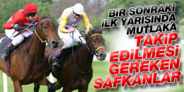 30 Eylül Cumartesi günü ANKARA ve İZMİR'de yapılan yarışlarda bir sonraki koşularında takip edilmesi gereken safkanlar
