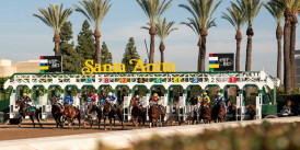Santa Anİta Park'ta At Yarışları insana heyecan veriyor