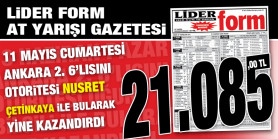 NUSRET ÇETİNKAYA'dan Takipçilerine 21.085,00 TL'lik Cumartesi Ankara 6'lısı ...