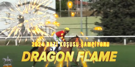 98.Gazi koşusunu DRAGON FLAME jokeyi Akın Sözen ile kazandı