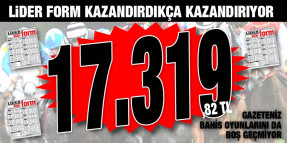 LİDERFORM'un Otoritesi CENGİZ AYDENİZ'den Takipçilerine 17.319,82 TL'lik Cuma İstanbul 6'lısı